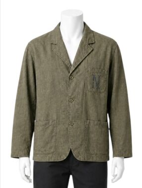NEIGHBORHOOD | Olive Linen Blend Chore Jacket Men’s M Made in Japan